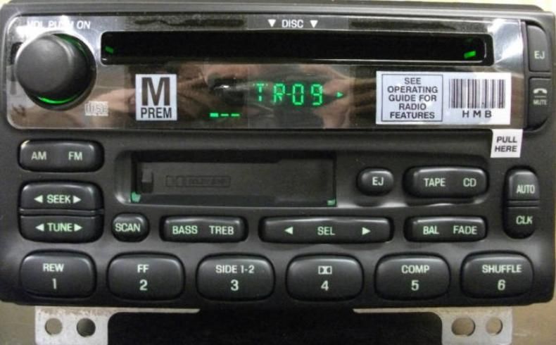 Ford OEM CD Cassette radio. New factory original stereo