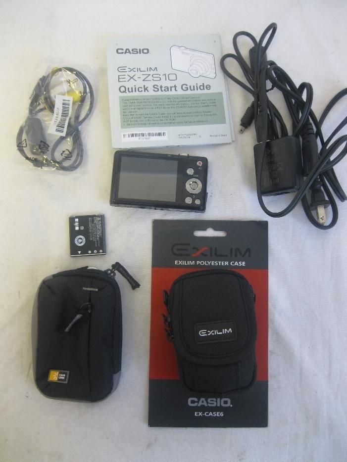 Casio Exilim Zoom EX ZS10 14 1 MP Digital Camera Black