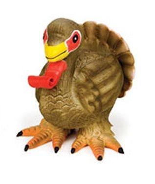 Large Turkey Latex Squeeze Meeze Dog Toys 