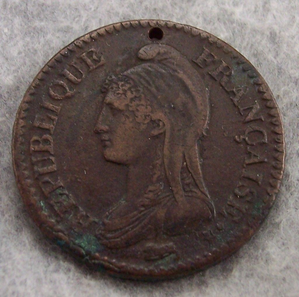 1796 LAn 5 France Decime Liberty Head First Republic Paris KM636 1 