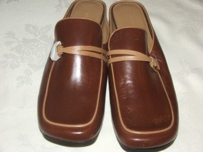 Jennifer Moore Leather Mules Clogs Size 9 5M Brand New $5 Shipping 