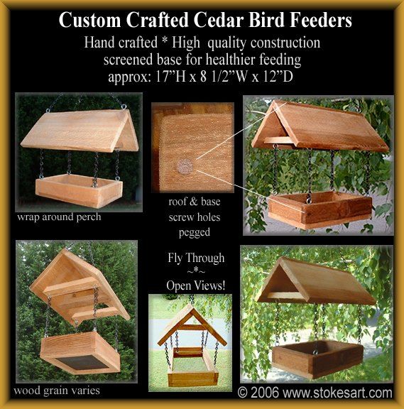 12 Healthy Screen Based Cedar Fly Through Bird Feeder