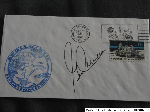 apollo 17 launch ksc orig signed cernan space