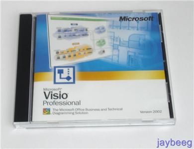 Microsoft Visio Professional Version 2002 Upgrade PC CD Complete