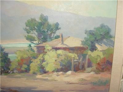   CALIFORNIA LANDSCAPE OIL PAINTING BY ADA BELLE CHAMPLIN LISTED ARTIST