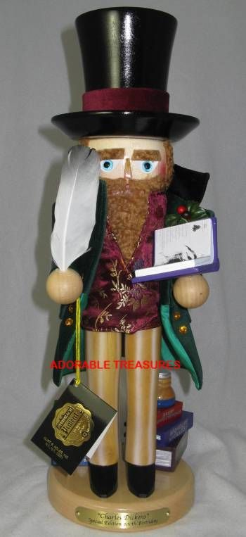 2012 SIGNED KARLA STEINBACH CHARLES DICKENS 200TH ANNIV NUTCRACKER, LE 