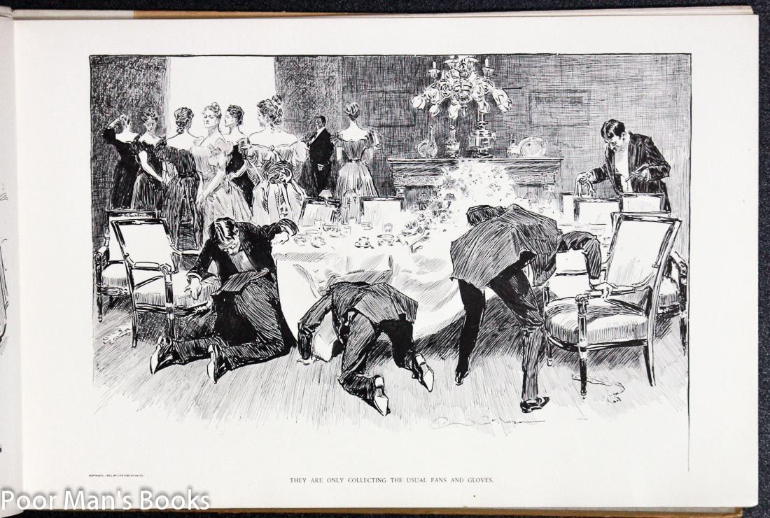   AND CARTOONS BY CHARLES DANA GIBSON 1896 Hardcover Folio