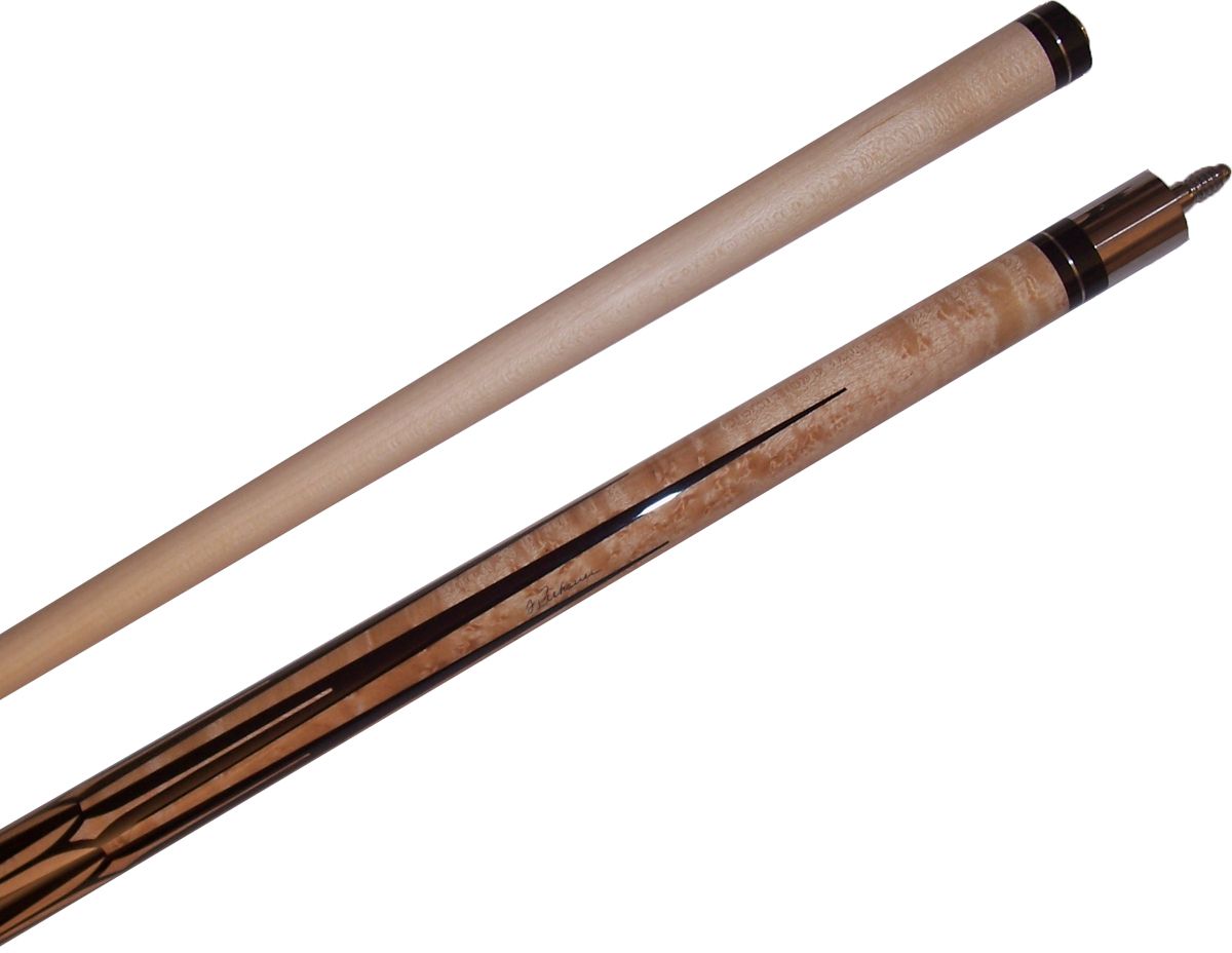 Pechauer JP Custom Curly Maple Ebony Pool Cue Stick