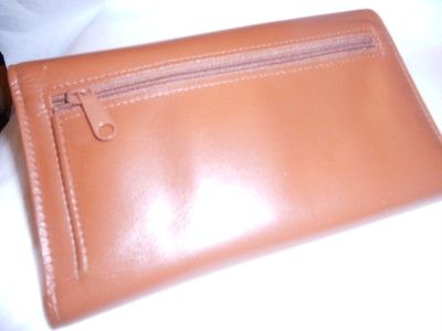 new leather calculator checkbook wallet
