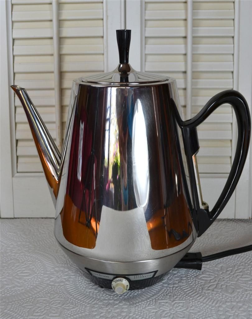   Mid Century Modern SHINY Sunbeam 12 Cup Auto Percolator/Coffee Maker