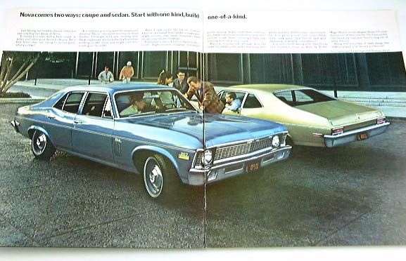 1970 70 Chevrolet Chevy Nova Brochure Coupe Sedan SS