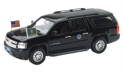 Luxury Diecast 1 43 Chevy Suburban Armored Presidential Escort Vehicle 