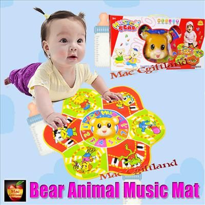   Music Sound Voice Singing Piano Baby BB Toys Gym Play Playing Mat Bear