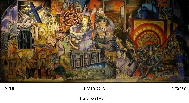 Backdrops Evita Broadway Musical Hand Painted Scenic Stage 