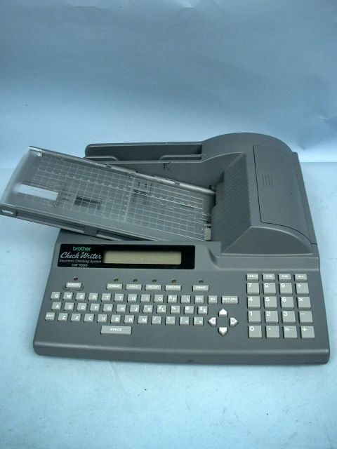 CW 1000 Check Writer by Brother   No Power Cord   Sold As Is