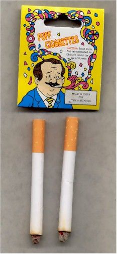   one package of two fake puff cigarettes this auction is actually for