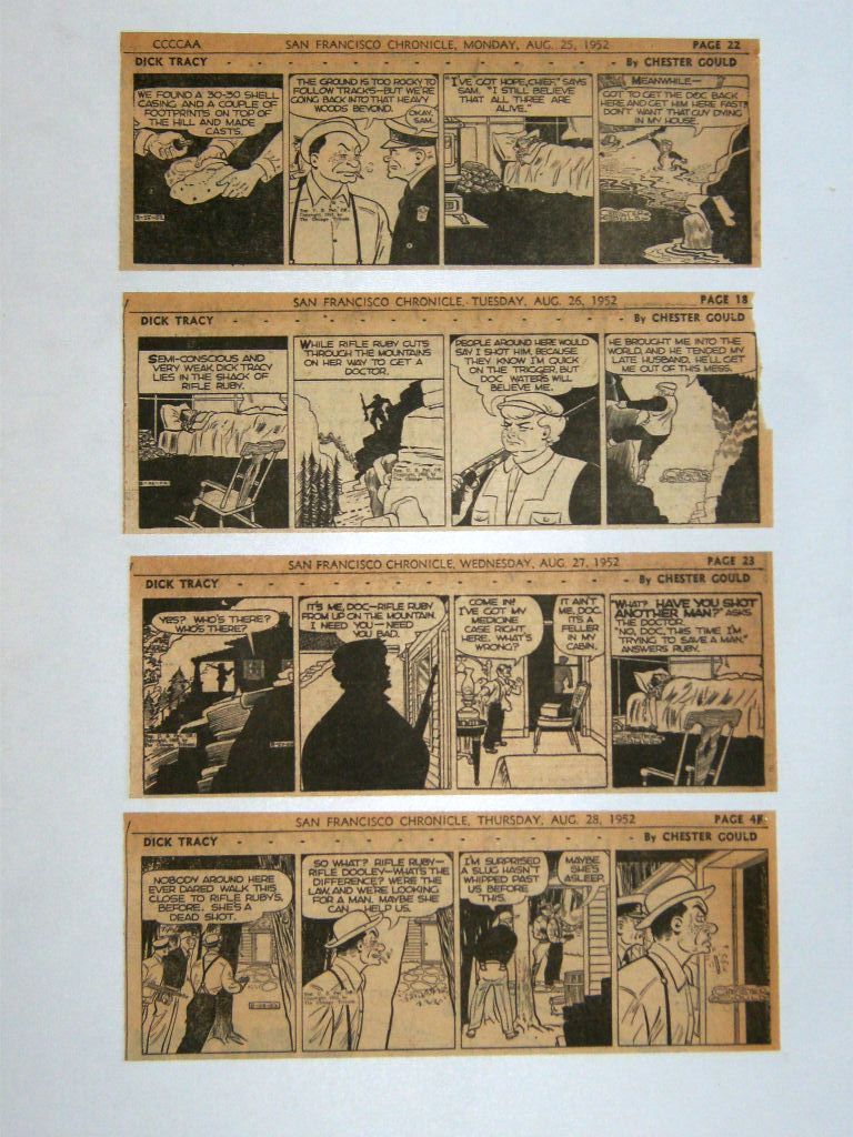    = DICK TRACY =  276 daily comics   by Chester Gould  =  DICK TRACY