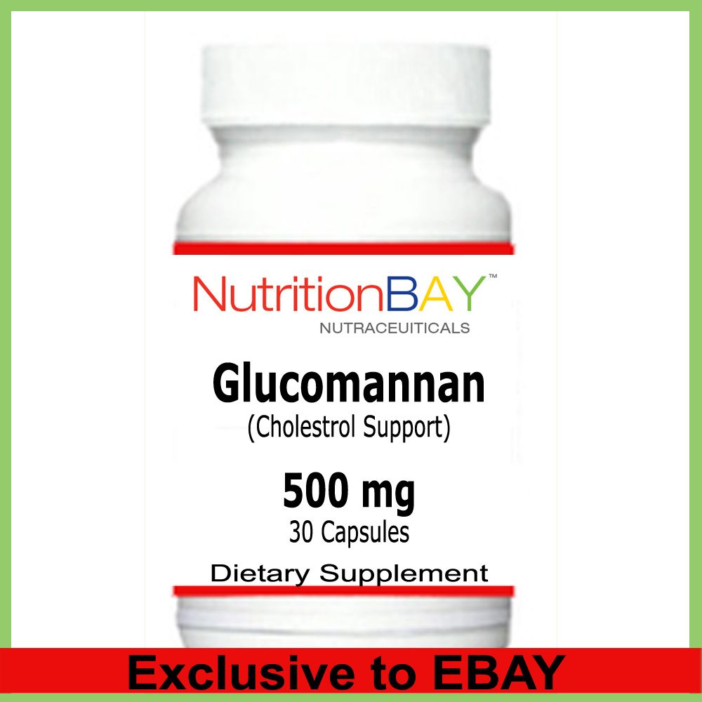 Glucomannan, Weight Management & Cholesterol Support, Konjac, 500mg