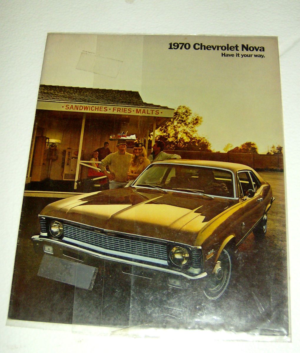 1970 70 Chevrolet Chevy Nova Brochure Coupe Sedan SS