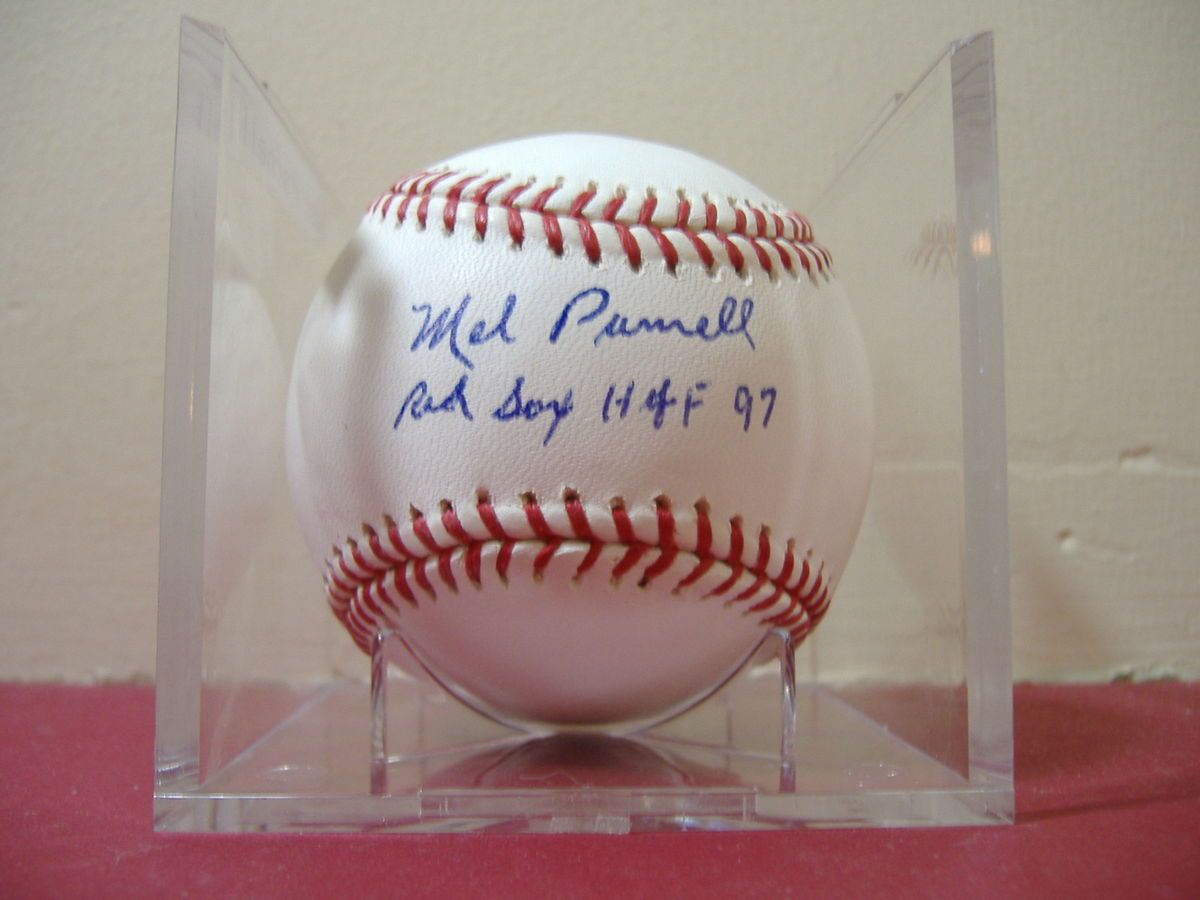 Mel Parnell Boston Red Sox Signed Baseball