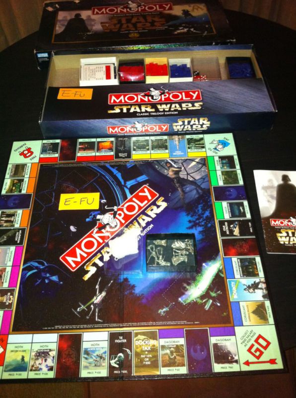 Star Wars Monopoly Classic Triology Edition 9 Pewter
