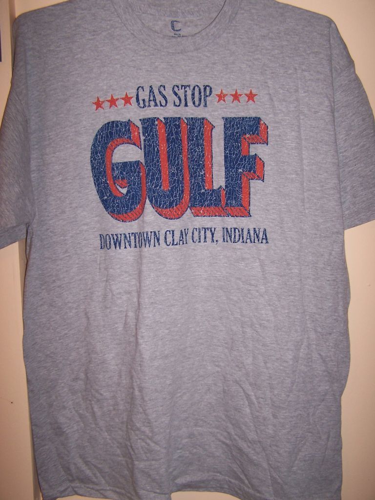 Gulf Gas Stop Downtown Clay City Ind Size Smallthru XL