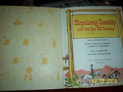 Little Golden Book Vintage Hopalong Cassidy 87 1st Syd