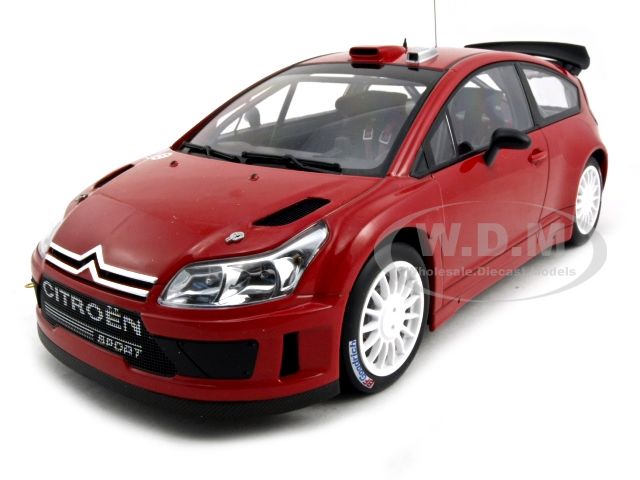  new 1 18 scale diecast car model of citroen c4 wrc plain body die cast