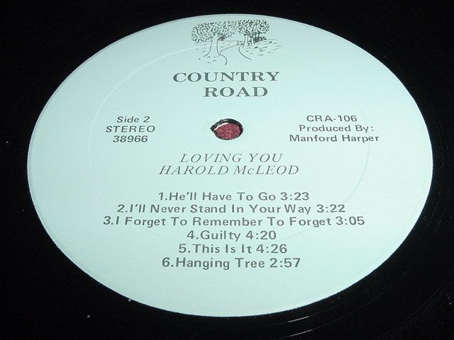 Harold McLeod Loving You Mega RARE Country LP