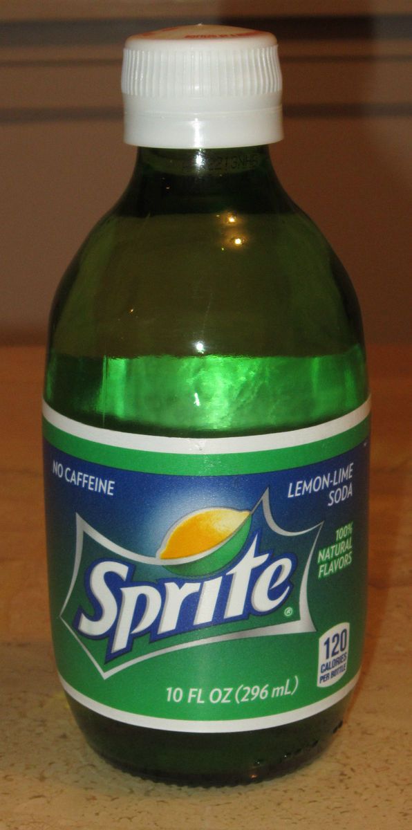 Sprite RARE Foam Label 10oz Glass Bottle 