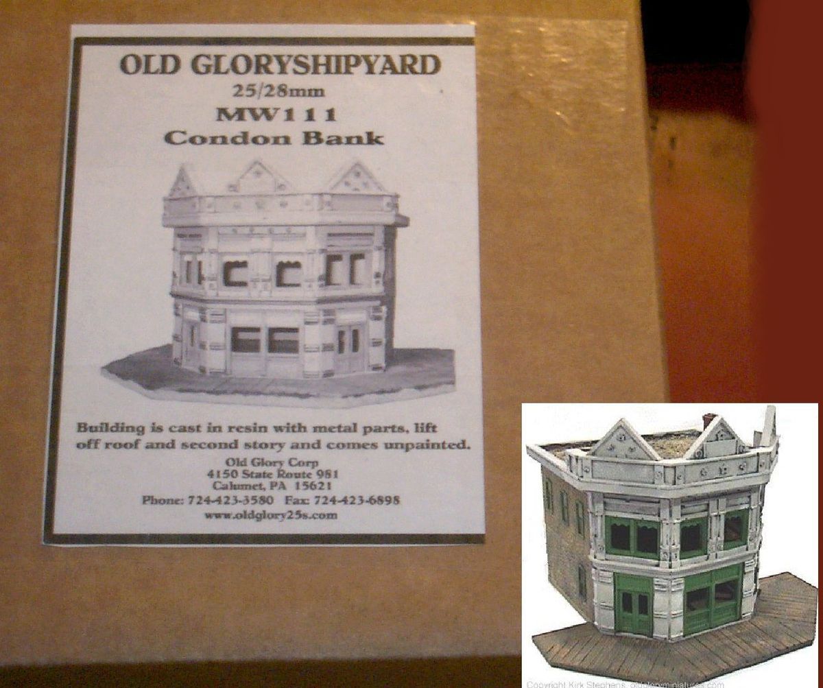  MW111 Condon Bank Wild West Building Terrain Coffeyville Kansas