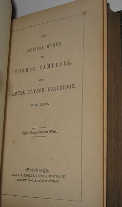 Leather Campbell Coleridges Works Poetry Antique