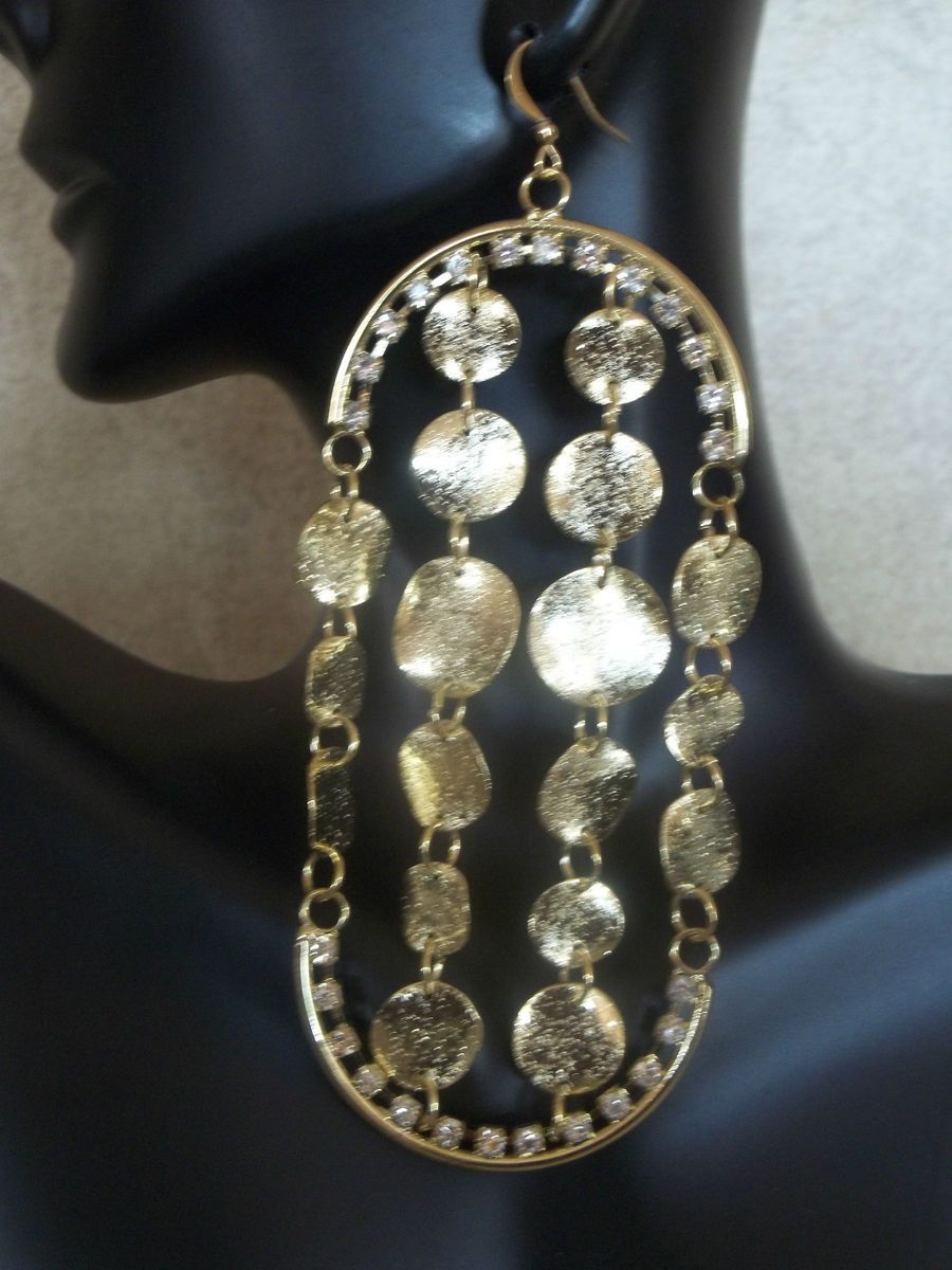 Basketball Wives Love & Hip Hop Crystal & Metal Plate Dangling