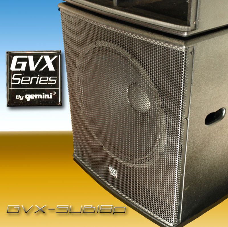 New Gemini GVX SUB18P Powered Sub Subwoofer Pair DJ