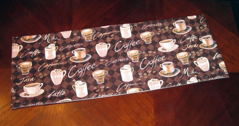 Coffee table runner Toilet Tank Topper Cover handmade bathroom