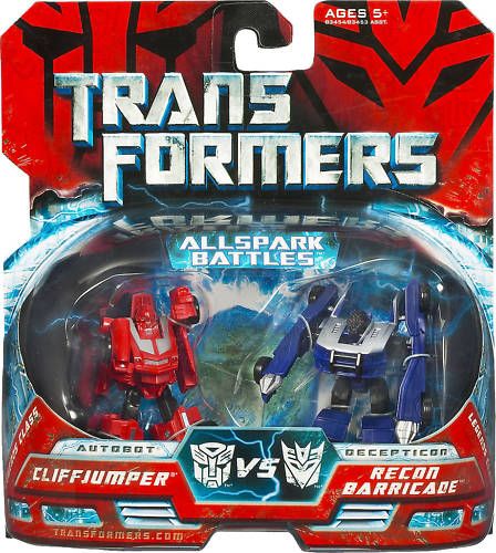 Transformers Allspark Battles Cliffjumper Barricade
