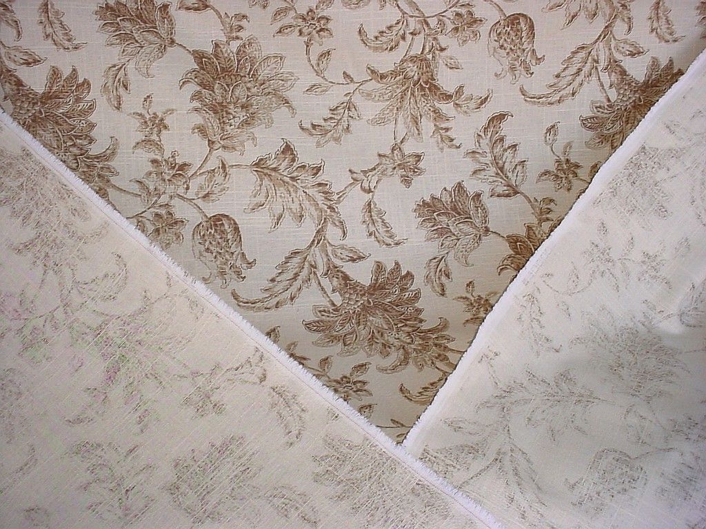 10 Y Raymond Waites Cliffside Pomegranate Linen Toile Upholstery