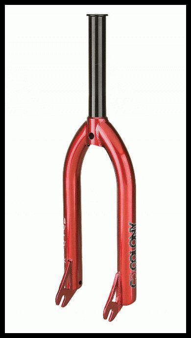 New Colony Official V4 BMX Bike Fork 14mm Candy Red