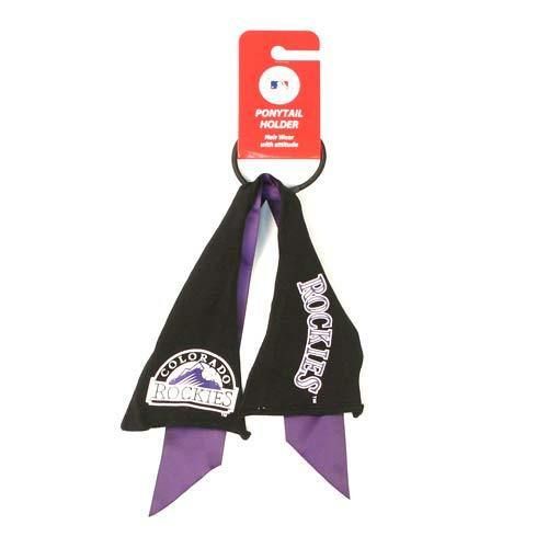 colorado rockies ponytail hair tie ribbon ladies pull your hair