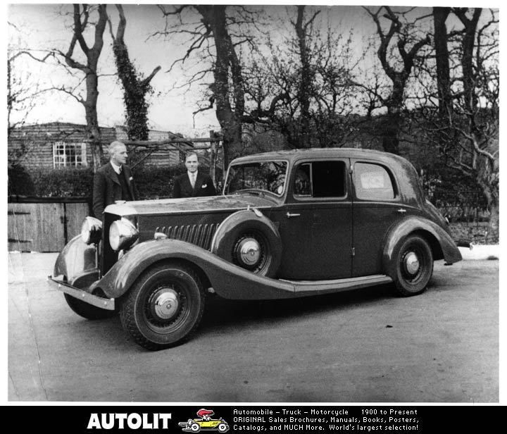 1936 Railton 8 Cobham Saloon Factory Photo