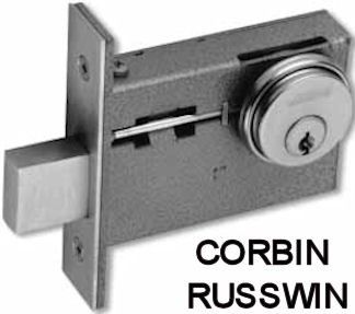 Corbin Russwin Deadbolt DL4012 626 2 Cyl Mortise
