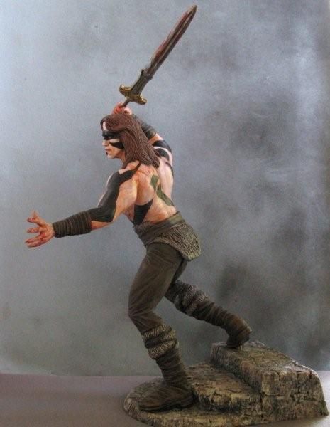 Schwarzenegger Conan The Barbarian RARE Painted Resin Model Needful