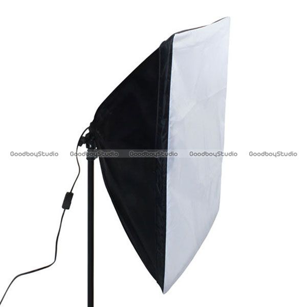  Bulb 50x70cm Folding Easy Softbox Continuous Lighting Kit 220V