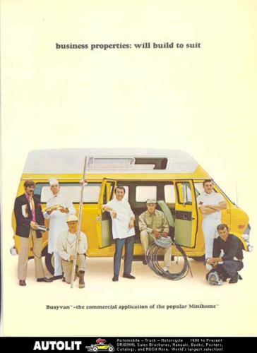 1970 Motorhomes Inc Busyvan Conversion Van Brochure