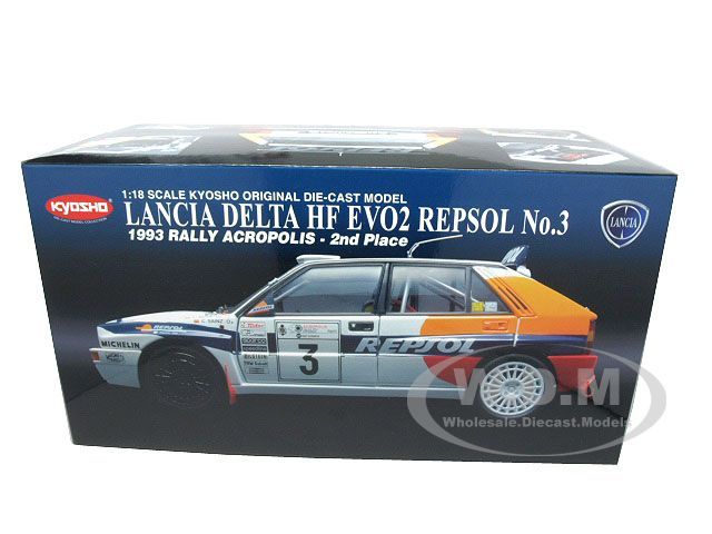 Lancia Delta HF EVO 2 Repsol 3 1 18 1993 Rally Kyosho