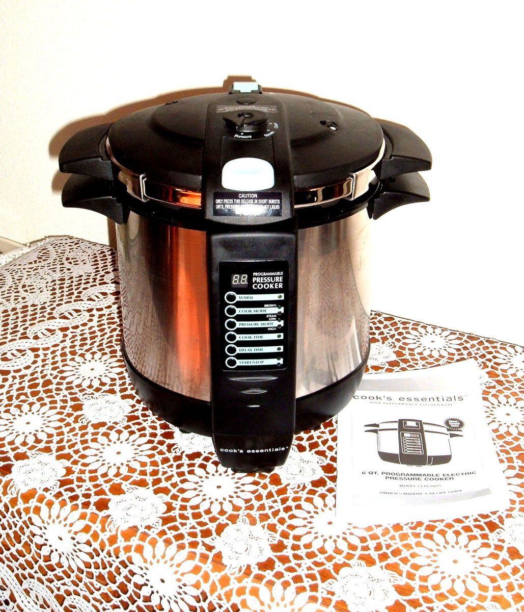 Cooks Essentials 6 Qt Programmable Electric Pressure Cooker CEPC600S