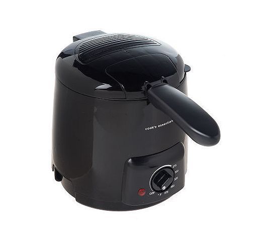 Cooks Essentials 1 Quart Deep Fryer with Adjustable Temp