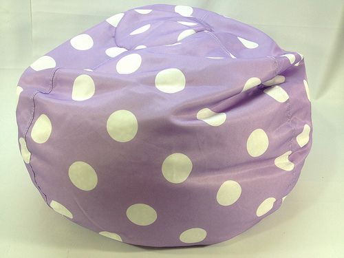 New Comfort Research Lavender Polka Dot Bean Bag Chair 