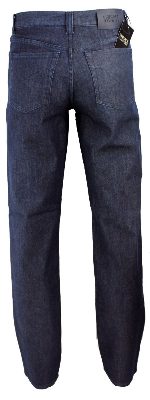 NEWT$ VERSACE CLASSIC V2 BLUE DENIM JEANS PANTS 100%AUTH 42