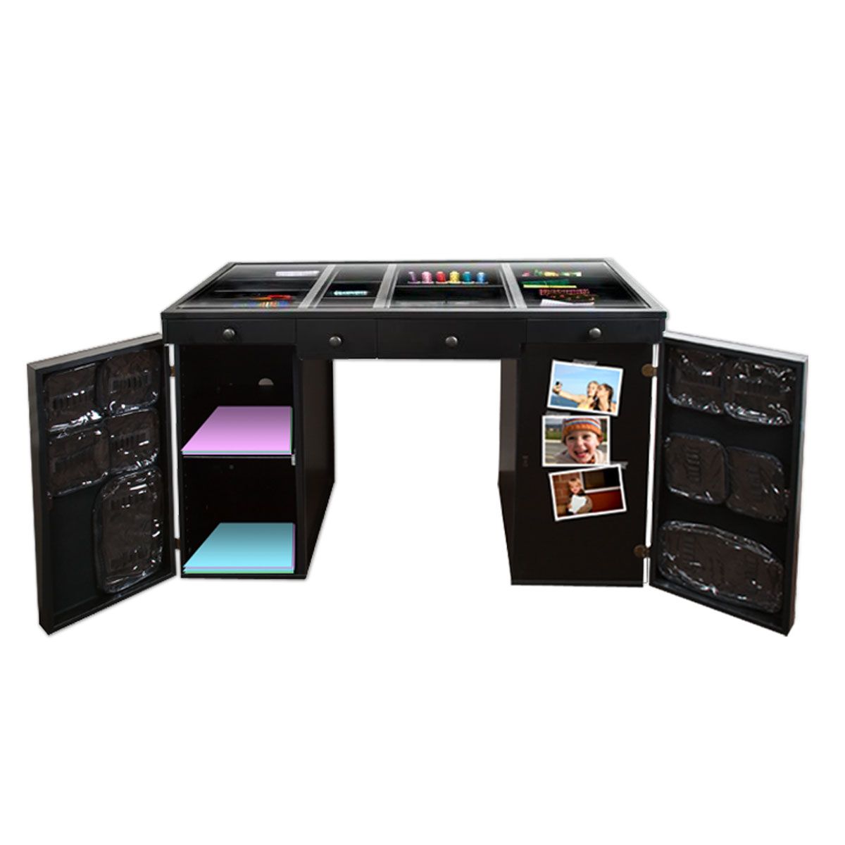 scrapbox ez view black craft desk base 2 base 1